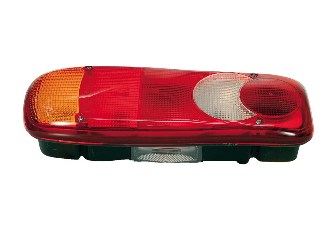 Rear lamp Left, License plate, AMP 1.5 rear conn